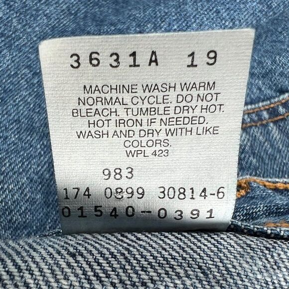 Levi's 540 Jeans Men's Size 48 Blue Vintage Brown Tab Relaxed Fit Denim - Picture 11 of 11